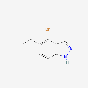 molecular formula C10H11BrN2 B1602997 4-Bromo-5-isopropyl-1H-indazole CAS No. 610796-21-9