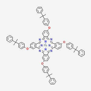molecular formula C92H72N8O4P B1603002 Lead(II) tetrakis(4-cumylphenoxy)phthalocyanine CAS No. 91083-54-4