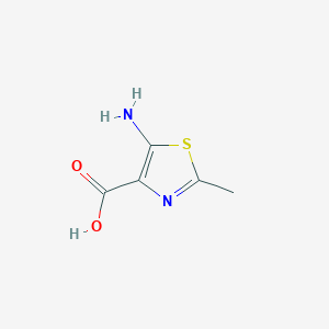 molecular formula C5H6N2O2S B1603007 5-Amino-2-methylthiazole-4-carboxylic acid CAS No. 36405-01-3