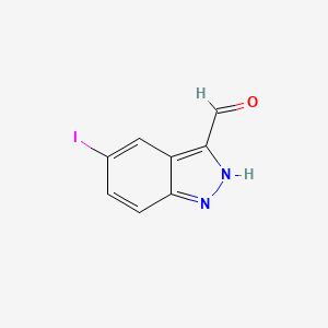 molecular formula C8H5IN2O B1603010 5-Iodo-1H-indazole-3-carbaldehyde CAS No. 677702-22-6