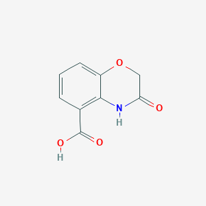 molecular formula C9H7NO4 B1603013 3-Oxo-3,4-dihydro-2h-benzo[b][1,4]oxazine-5-carboxylic acid CAS No. 483282-25-3