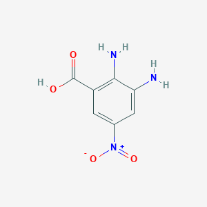 molecular formula C7H7N3O4 B1603014 2,3-二氨基-5-硝基苯甲酸 CAS No. 98279-87-9