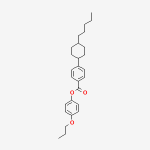 molecular formula C27H36O3 B1603017 4-Propoxyphenyl 4-(trans-4-pentylcyclohexyl)benzoate CAS No. 84600-99-7