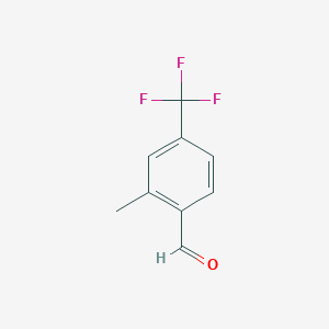 molecular formula C9H7F3O B1603018 2-Methyl-4-(trifluoromethyl)benzaldehyde CAS No. 888739-67-1