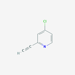 molecular formula C7H4ClN B1603020 4-氯-2-乙炔基吡啶 CAS No. 1010115-57-7