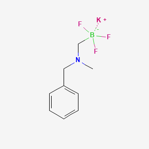 molecular formula C9H12BF3KN B1603029 Potassium N-benzyl-N-methyl-aminomethyltrifluoroborate CAS No. 936329-96-3