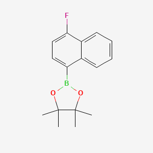 molecular formula C16H18BFO2 B1603039 2-(4-Fluoronaphthalen-1-yl)-4,4,5,5-tetramethyl-1,3,2-dioxaborolane CAS No. 627526-35-6
