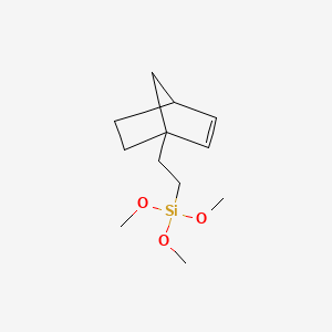 molecular formula C12H22O3Si B1603043 [2-(Bicyclo[2.2.1]hept-2-en-1-yl)ethyl](trimethoxy)silane CAS No. 68245-19-2