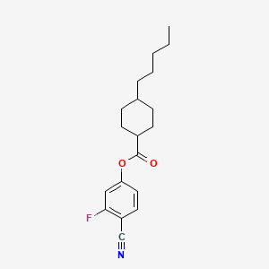B1603044 4-Cyano-3-fluorophenyl trans-4-pentylcyclohexanecarboxylate CAS No. 90525-59-0