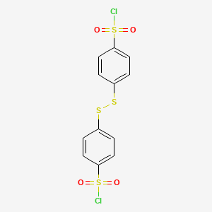 molecular formula C12H8Cl2O4S4 B1603046 Bis(4-chlorosulfonylphenyl)disulfide CAS No. 27738-91-6