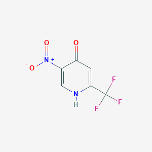 molecular formula C6H3F3N2O3 B1603047 5-Nitro-2-(trifluoromethyl)pyridin-4-ol CAS No. 438554-44-0