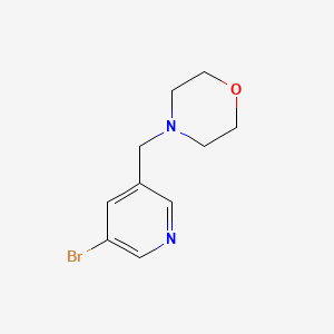 molecular formula C10H13BrN2O B1603048 4-((5-溴吡啶-3-基)甲基)吗啉 CAS No. 364793-91-9