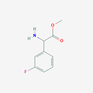 molecular formula C9H10FNO2 B1603049 Methyl 2-amino-2-(3-fluorophenyl)acetate CAS No. 742640-44-4