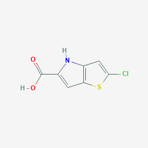 molecular formula C7H4ClNO2S B1603050 2-氯-4H-噻吩并[3,2-b]吡咯-5-羧酸 CAS No. 332099-40-8
