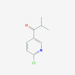 molecular formula C9H10ClNO B1603062 1-(6-氯吡啶-3-基)-2-甲基丙酮 CAS No. 244263-45-4