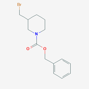 molecular formula C14H18BrNO2 B1603063 Benzyl 3-(bromomethyl)piperidine-1-carboxylate CAS No. 242459-81-0