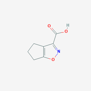 molecular formula C7H7NO3 B1603064 5,6-Dihydro-4H-cyclopenta[d]isoxazole-3-carboxylic acid CAS No. 893638-34-1