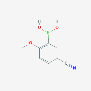 molecular formula C8H8BNO3 B1603066 5-Cyano-2-methoxyphenylboronic acid CAS No. 612833-37-1
