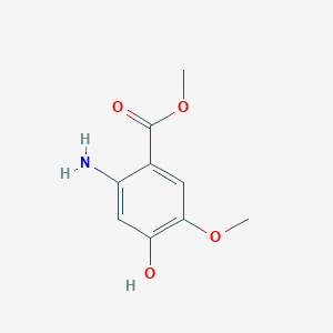 molecular formula C9H11NO4 B1603070 Methyl 2-amino-4-hydroxy-5-methoxybenzoate CAS No. 848092-84-2