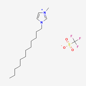 molecular formula C17H31F3N2O3S B1603071 1-Dodecyl-3-methylimidazolium trifluoromethanesulfonate CAS No. 404001-52-1