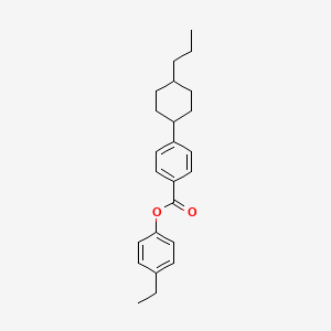 molecular formula C24H30O2 B1603074 4-Ethylphenyl 4-(trans-4-propylcyclohexyl)benzoate CAS No. 90311-55-0