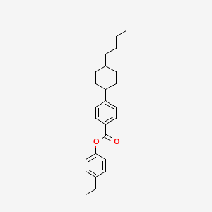 molecular formula C26H34O2 B1603075 4-ETHYLPHENYL 4-(TRANS-4-PENTYLCYCLOHEXYL)BENZOATE CAS No. 91223-44-8
