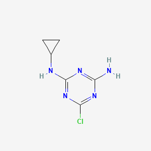 molecular formula C6H8ClN5 B1603077 Cyprazine-desisopropyl CAS No. 35516-73-5