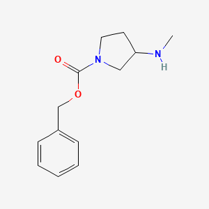 molecular formula C13H18N2O2 B1603079 Benzyl 3-(methylamino)pyrrolidine-1-carboxylate CAS No. 917357-83-6