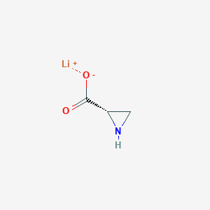 molecular formula C3H5LiNO2 B1603084 2-Aziridinecarboxylic acid, monolithium salt, (2S)- CAS No. 67413-27-8