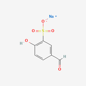 molecular formula C7H6NaO5S B1603087 Benzenesulfonic acid, 5-formyl-2-hydroxy-, monosodium salt CAS No. 62708-58-1