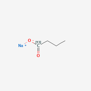 molecular formula C4H7NaO2 B1603088 Sodium butyrate-1-13C CAS No. 62601-04-1