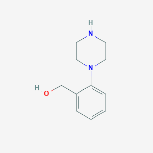 molecular formula C11H16N2O B1603090 2-(1-Piperazinyl)benzyl alcohol CAS No. 321909-01-7