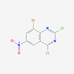 molecular formula C8H2BrCl2N3O2 B1603105 8-Bromo-2,4-dichloro-6-nitroquinazoline CAS No. 331647-00-8