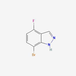 molecular formula C7H4BrFN2 B1603106 7-bromo-4-fluoro-1H-indazole CAS No. 1000341-72-9