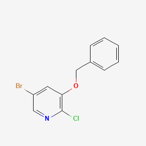 molecular formula C12H9BrClNO B1603109 3-(Benzyloxy)-5-bromo-2-chloropyridine CAS No. 891785-18-5