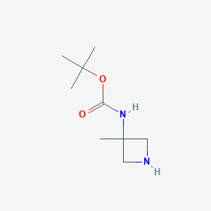 molecular formula C9H18N2O2 B1603114 3-(Boc-Amino)-3-methylazetidine CAS No. 1018443-01-0