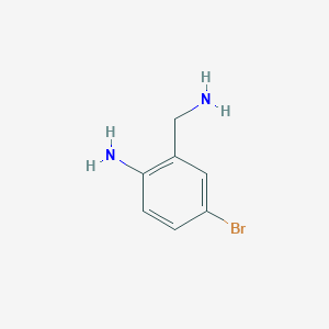 molecular formula C7H9BrN2 B1603115 2-(Aminomethyl)-4-bromoaniline CAS No. 771583-12-1