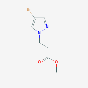 molecular formula C7H9BrN2O2 B1603118 3-(4-溴-1H-吡唑-1-基)丙酸甲酯 CAS No. 1007517-46-5