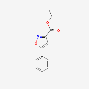 molecular formula C13H13NO3 B1603119 Ethyl 5-(p-tolyl)isoxazole-3-carboxylate CAS No. 88958-15-0