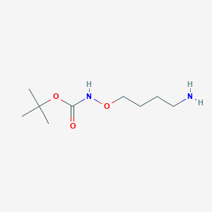molecular formula C9H20N2O3 B1603124 tert-butyl N-(4-aminobutoxy)carbamate CAS No. 203435-53-4