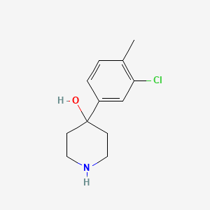 molecular formula C12H16ClNO B1603125 4-(3-Chloro-4-methylphenyl)piperidin-4-ol CAS No. 700794-55-4