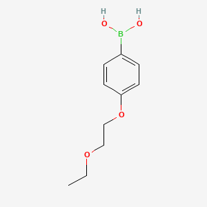 molecular formula C10H15BO4 B1603126 (4-(2-Ethoxyethoxy)phenyl)boronic acid CAS No. 279262-15-6