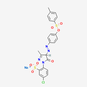 molecular formula C23H18ClN4NaO7S2 B1603137 Acid Leather Yellow G CAS No. 6372-96-9