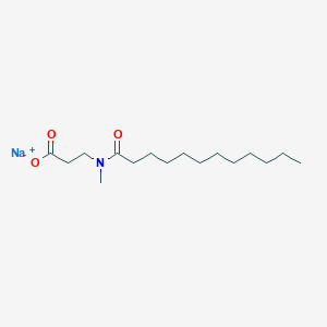 molecular formula C16H31NNaO3 B1603138 Sodium lauroyl methylaminopropionate CAS No. 21539-58-2