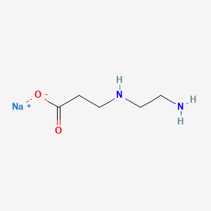 molecular formula C5H11N2NaO2 B1603142 Sodium N-(2-aminoethyl)-beta-alaninate CAS No. 84434-12-8