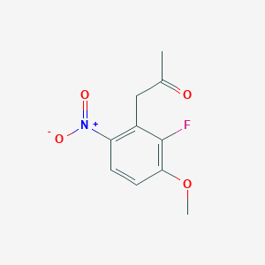 molecular formula C10H10FNO4 B1603143 1-(2-Fluoro-3-methoxy-6-nitrophenyl)propan-2-one CAS No. 288385-99-9