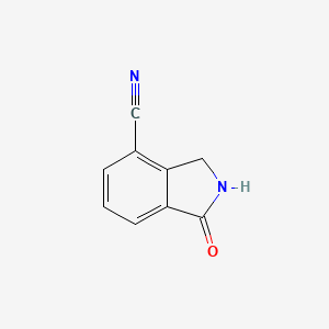 molecular formula C9H6N2O B1603144 1-Oxoisoindoline-4-carbonitrile CAS No. 435273-34-0