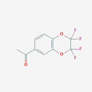 molecular formula C10H6F4O3 B1603157 1-(2,2,3,3-Tetrafluoro-2,3-dihydrobenzo[b][1,4]dioxin-6-yl)ethanone CAS No. 540738-37-2