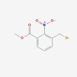 molecular formula C9H8BrNO4 B1603158 Methyl 3-(bromomethyl)-2-nitrobenzoate CAS No. 132874-06-7