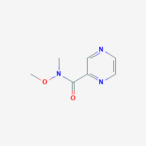 molecular formula C7H9N3O2 B1603161 N-Methoxy-N-methylpyrazine-2-carboxamide CAS No. 317335-26-5